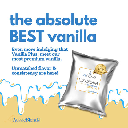 AussieBlends physical Soft Serve Ice Cream Mix Premium Vanilla - AussieBlends