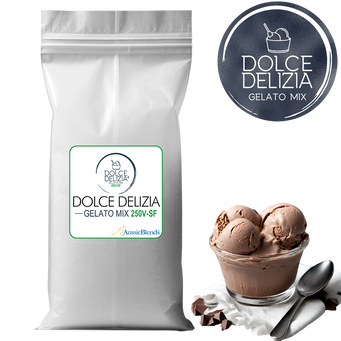 Dolce Delizia Base 250V-SF Vegan Sugar-Free Italian Gelato Mix bag