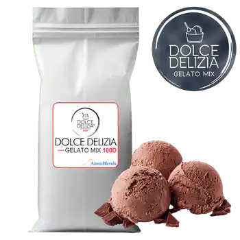 Dolce Delizia Base 100D Italian Gelato Mix bag - Premium tier dense base mix by AussieBlends for richer, denser textures with superior mouthfeel