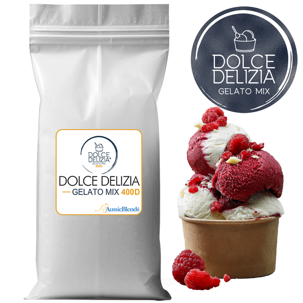 DOLCE DELIZIA® Premium Gelato Mix, Crafted for Creamy and Tasty Results AussieBlends®