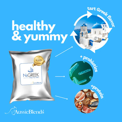 AussieBlends physical Frozen Yogurt Mix Greek - Tart