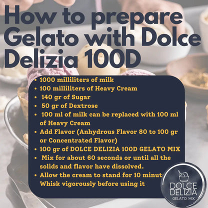 AussieBlends physical Gelato Mix Dolce Delizia 100D