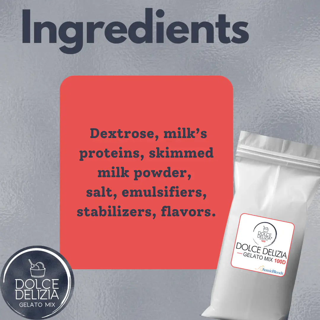 AussieBlends physical Gelato Mix Dolce Delizia 100D