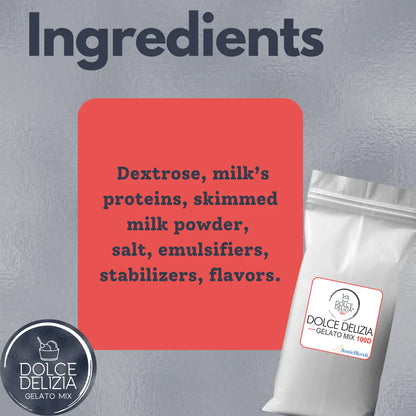 AussieBlends physical Gelato Mix Dolce Delizia 100D