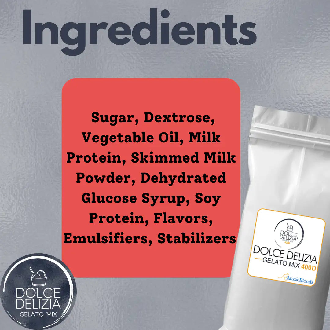 AussieBlends physical Gelato Mix Dolce Delizia 400D