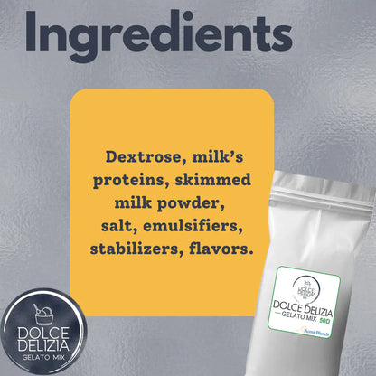 AussieBlends physical Gelato Mix Dolce Delizia 50D