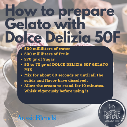 Gelato Mix Dolce Delizia 50F - Fruta, Vegetarian