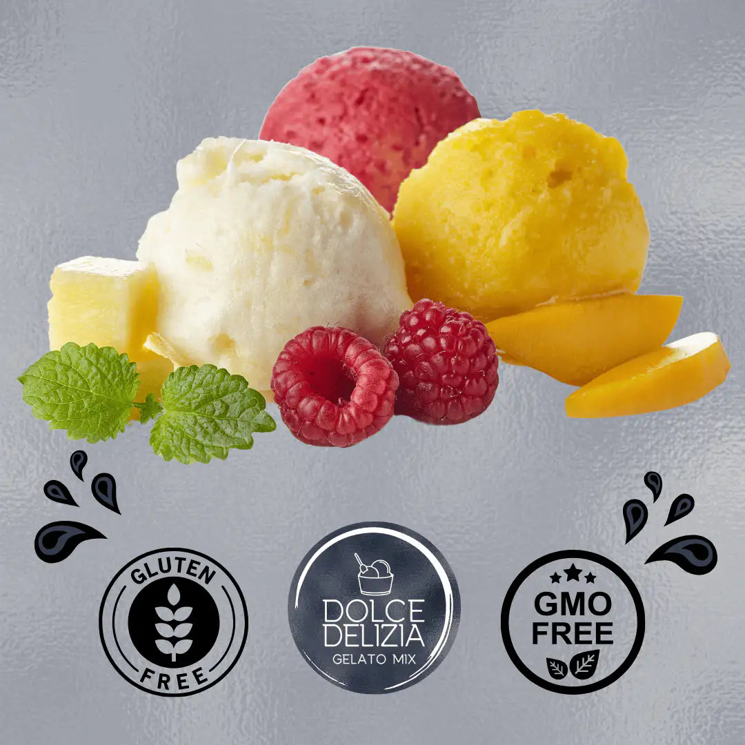 AussieBlends physical Gelato Mix Dolce Delizia 50F - Fruta, Vegetarian