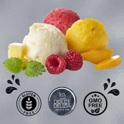 AussieBlends physical Gelato Mix Dolce Delizia 50F - Fruta, Vegetarian