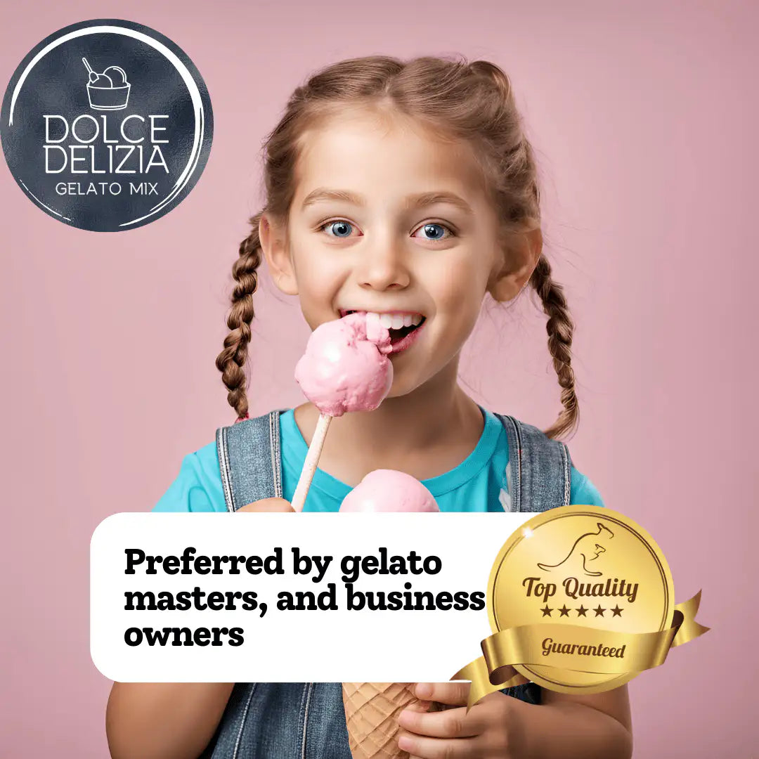 AussieBlends physical Gelato Mix Dolce Delizia Vegan, Sugar Free 250V-SF