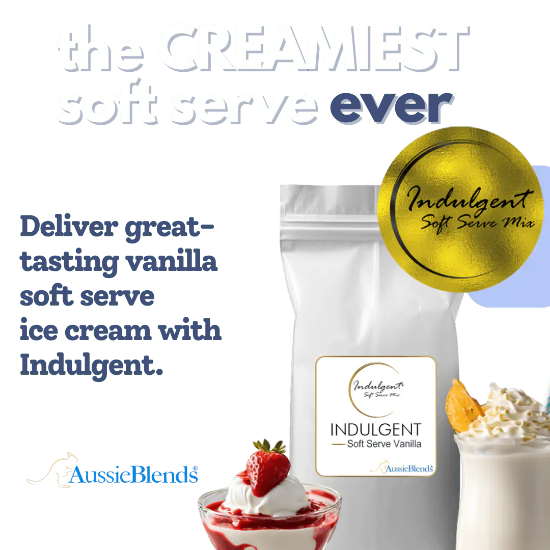 AussieBlends physical Indulgent Soft Serve Vanilla Mix  - AussieBlends
