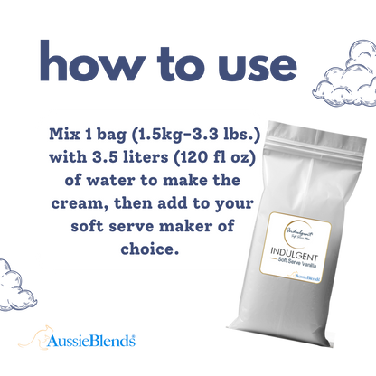 Indulgent Soft Serve Vanilla Mix  - AussieBlends