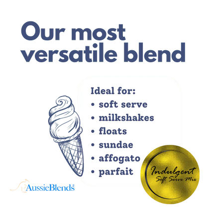 AussieBlends physical Indulgent Soft Serve Vanilla Mix  - AussieBlends