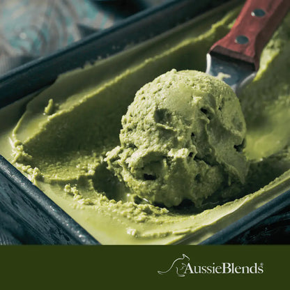 AussieBlends physical Waffle Ice Cream Cone Green Matcha B size, Vegan