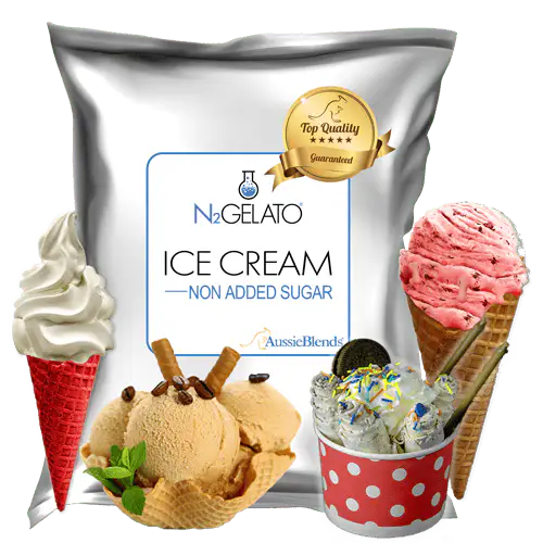 AussieBlends physical Ice Cream Mix Non Added Sugar - AussieBlends