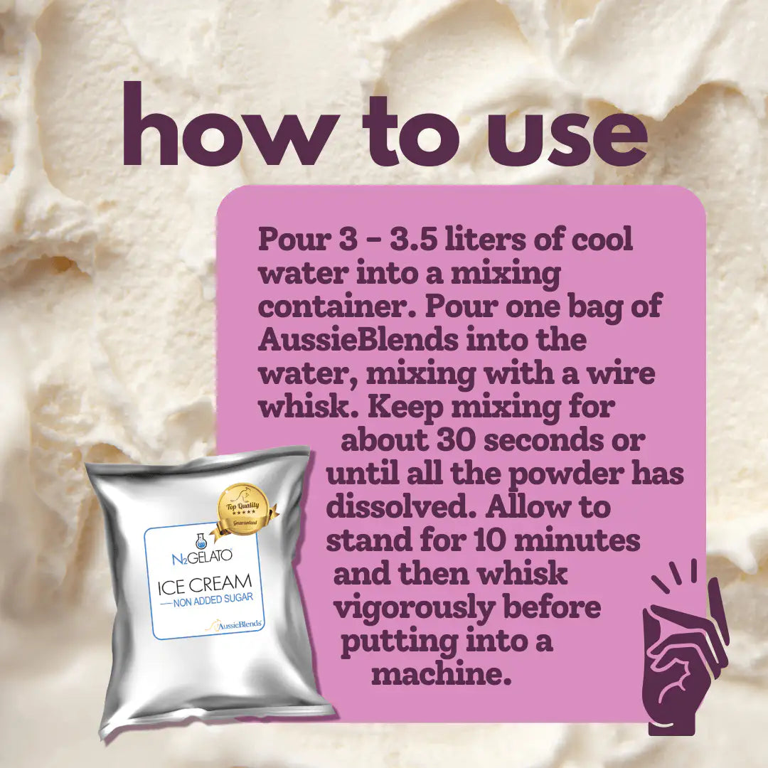 AussieBlends physical Ice Cream Mix Non Added Sugar - AussieBlends