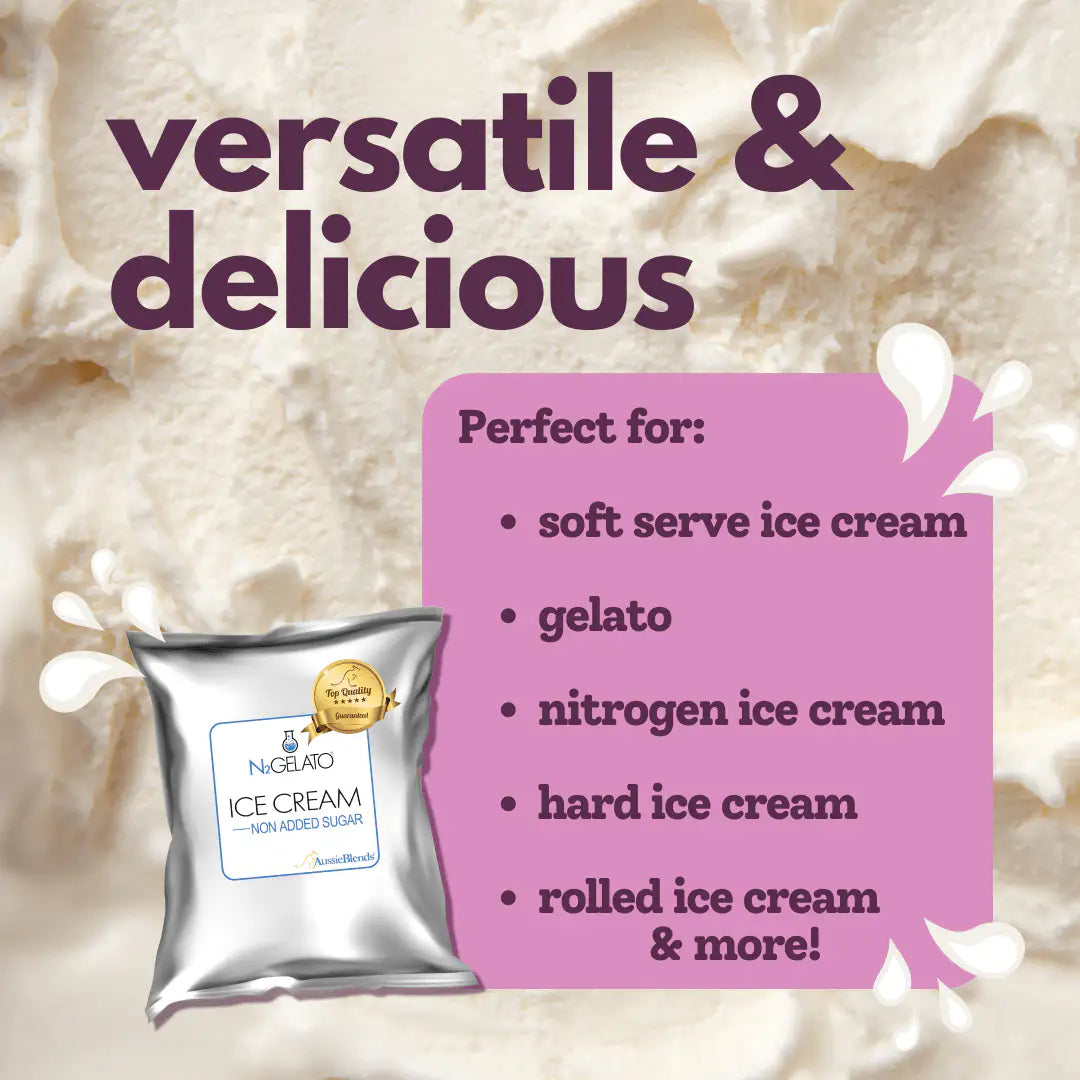 AussieBlends physical Ice Cream Mix Non Added Sugar - AussieBlends