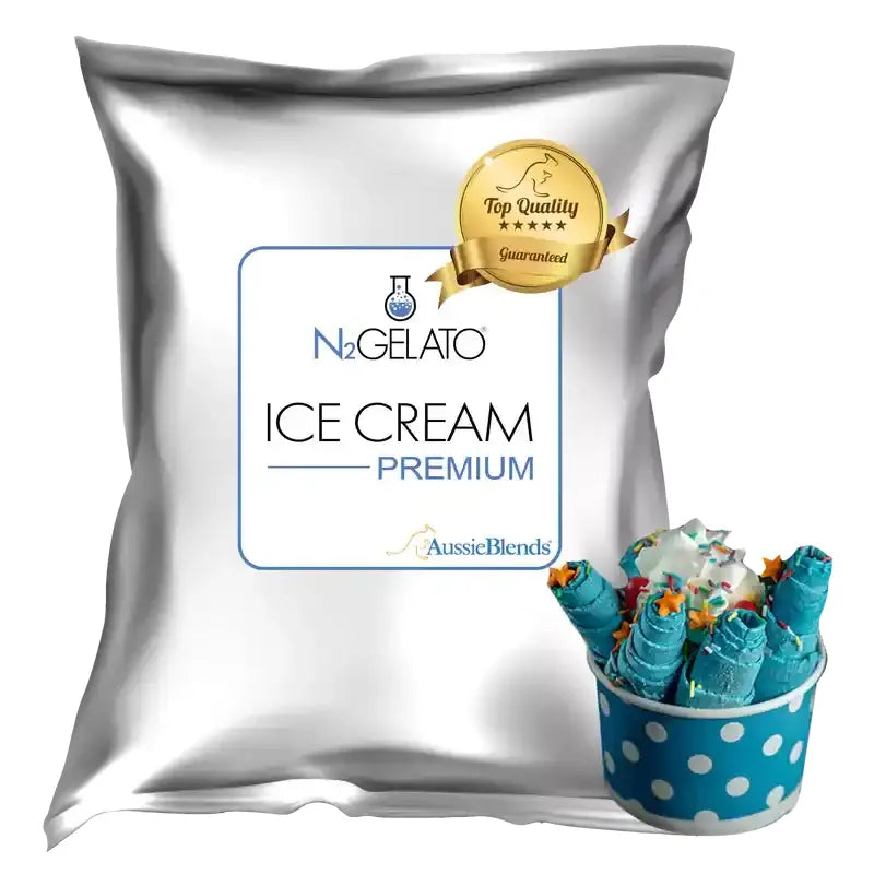 N2Gelato Premium Rolled Ice Cream Mix bag - luxury Australian-made dairy base for Thai-style cold pan technique