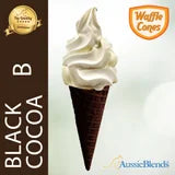 Indulge in the decadence of rich, intense flavor with our Large Size Black Cocoa Flavor Waffle Ice Cream Cone. 