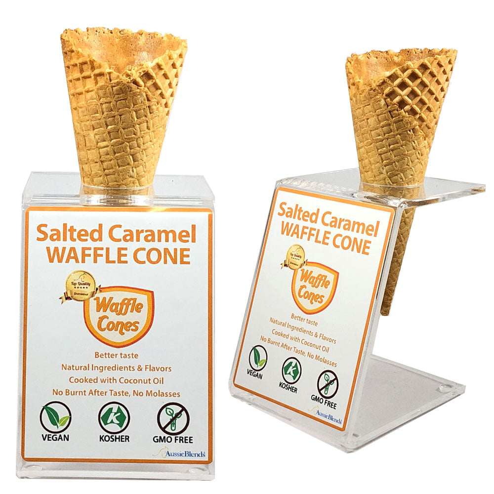 The best way to display and promote your ice cream cones at your store. Beautiful clear acrylic. Label included