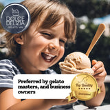 We choose only the finest ingredients to ensure stability and excellence in each batch of our gelato powder mix. Meeting the highest standards of quality and taste, Dolce Delizia® delivers an unparalleled experience with every scoop.