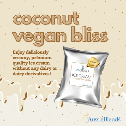AussieBlends physical Ice Cream Mix Coconut Vegan - AussieBlends