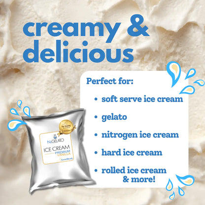 AussieBlends physical Soft Serve Ice Cream Mix Premium Vanilla - AussieBlends