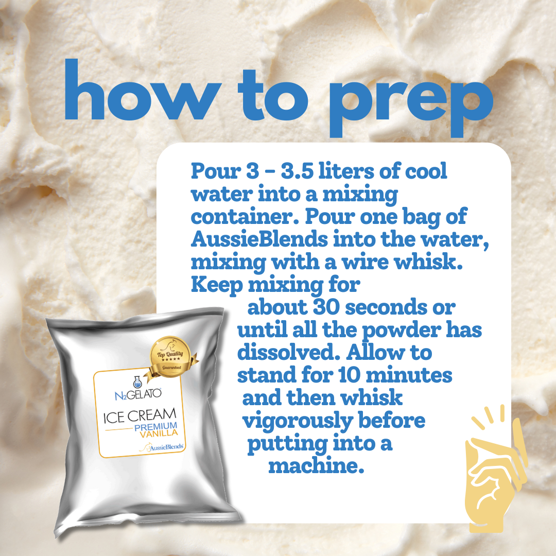 Soft Serve Ice Cream Mix Premium Vanilla - AussieBlends