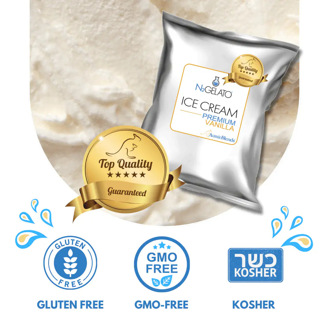 AussieBlends physical Soft Serve Ice Cream Mix Premium Vanilla - AussieBlends