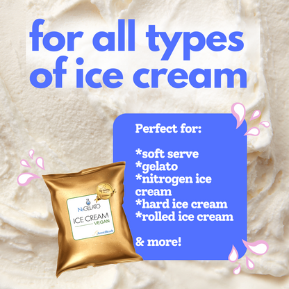 Vegan Soft Serve Mix: For Ice Cream, Rolled Ice Cream, Gelato and liquid Nitrogen - By AussieBlends
