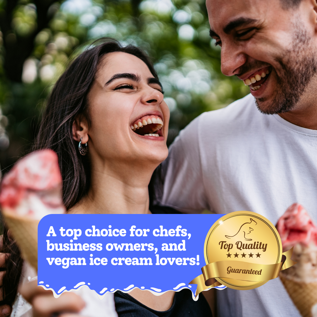 Vegan Soft Serve Mix: For Ice Cream, Rolled Ice Cream, Gelato and liquid Nitrogen - By AussieBlends