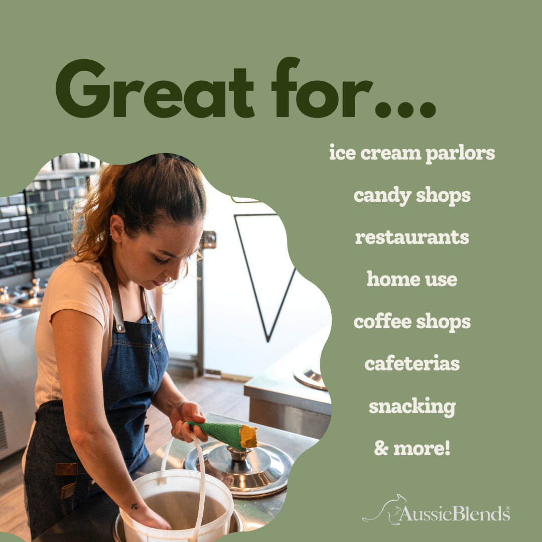 Waffle Ice Cream Cone Green Matcha B size, Vegan