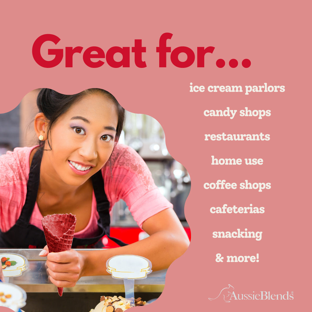 Waffle Ice Cream Cone Red Velvet B size, Vegan