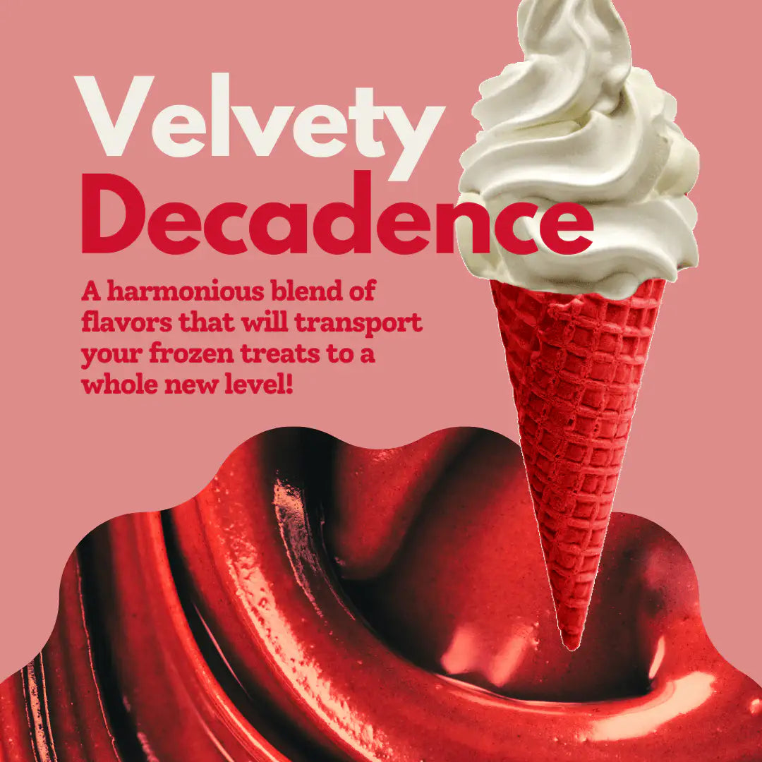 AussieBlends physical Waffle Ice Cream Cone Red Velvet B size, Vegan