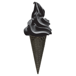Black Cocoa Waffle Cone